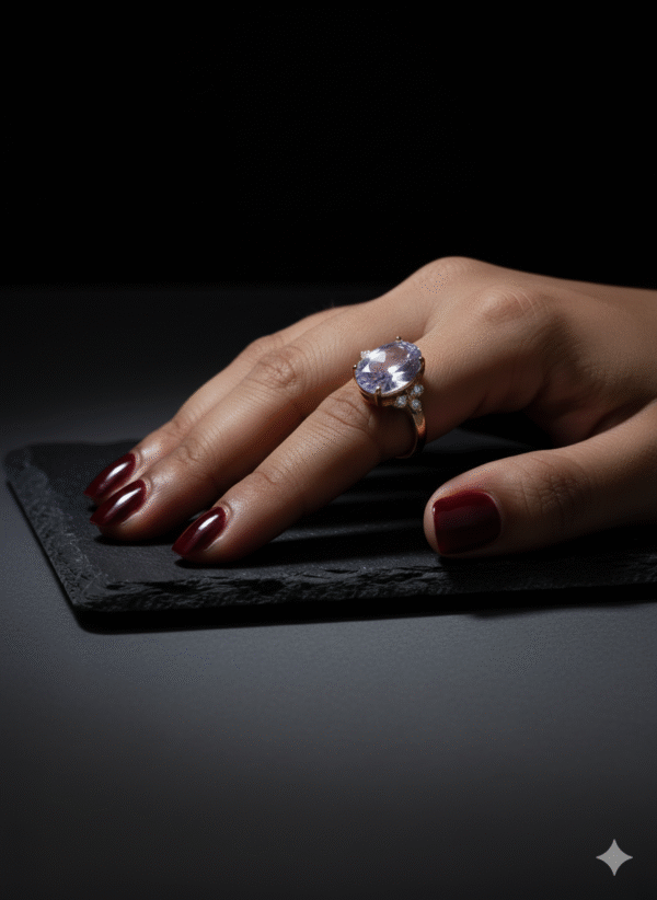 oval shape diamond stylish ring