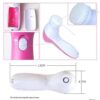 5 in 1 smoothing body & facial massager (pink)