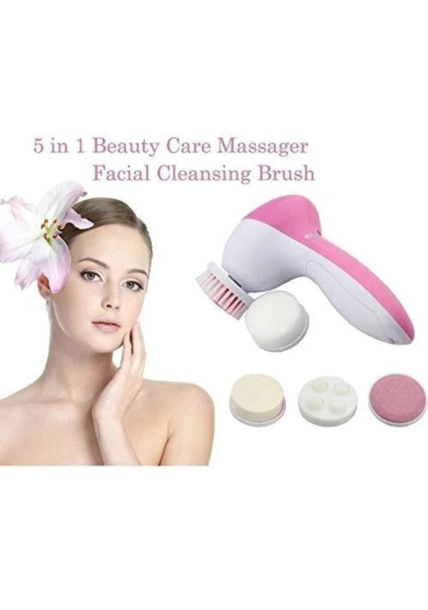 5 in 1 smoothing body & facial massager (pink)