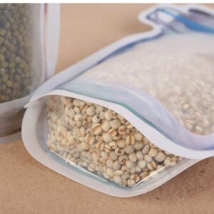 reusable airtight seal plastic food storage mason jar zipper (1000ml)
