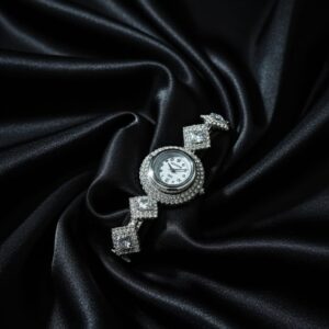 silver diamond watch for women and girls