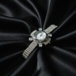 silver diamond watch for women and girls