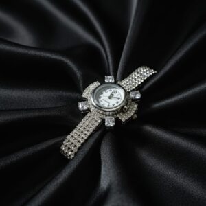 silver diamond watch for women and girls