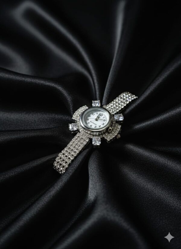 silver diamond watch for women and girls