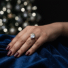 fancy single stone ring for women's